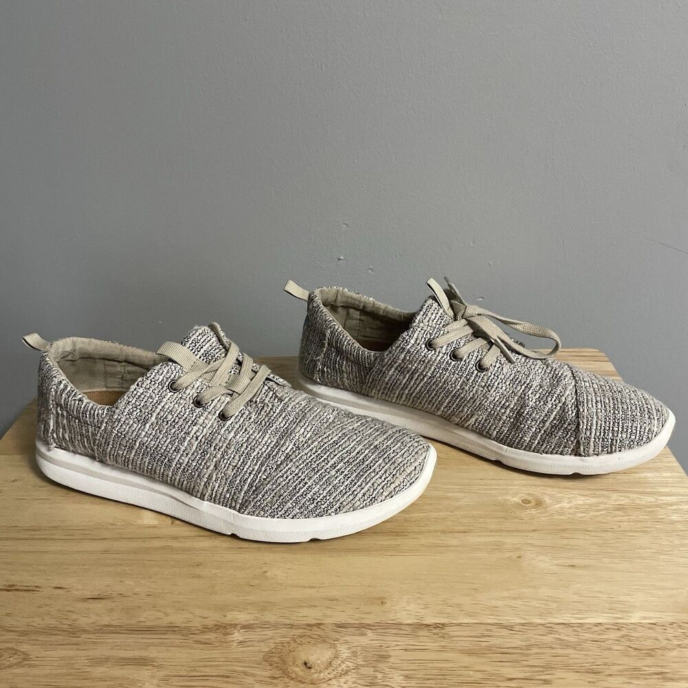 Toms Women’s Size 9.5 W Alpargata Natural Burlap Flat shoes SEE NOTE